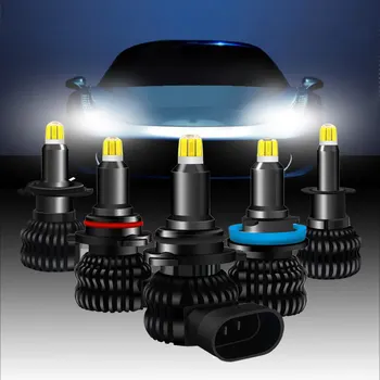 

2pcs 360 degree CAR LED Headlight Bulbs H1 H3 H7 H8/H9/H11 9006/HB4 9005/Auto Fog Light 12V 24V 6500k led lamps car Accessories