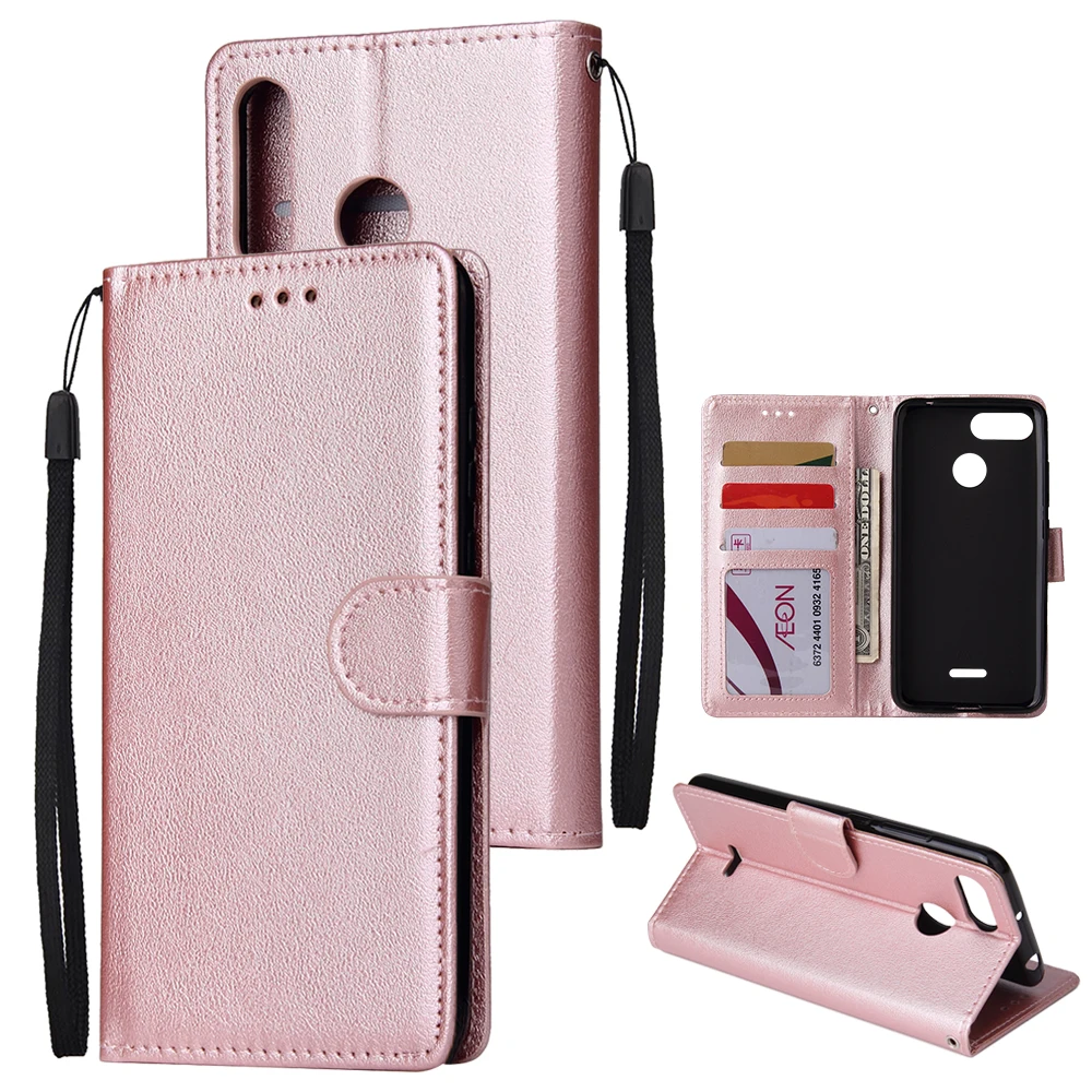 

For Huawei P20 P10 P30 P8 Lite Solid Color Leather Wallet Case for Huawei P10 P20 P30 Pro Flip Cover Card Slot Bag