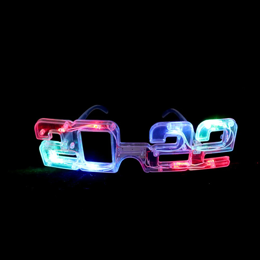 

LED Glowing Light Glasses 2022 Eye Wear Birthday Party for Boy Girl Adult New Year Neon Party Night Bar Club Accessories