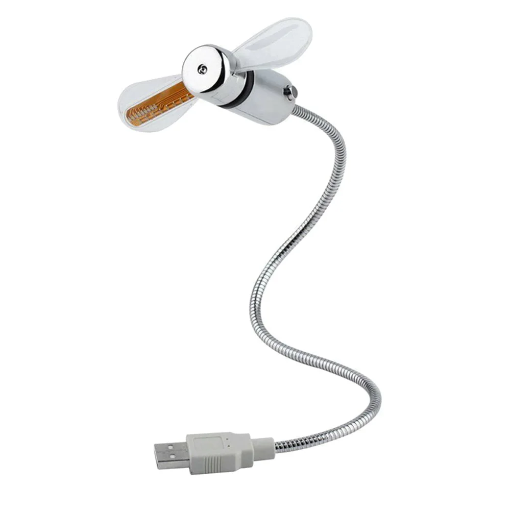Мини-вентиляторы USB светодиодный часы с температурным портативным охлаждением для офиса дома путешествия 2019ing