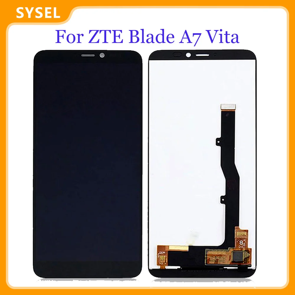 Черный ЖК дисплей для ZTE Blade A7 Vita дигитайзер сенсорного экрана стекло в сборе +