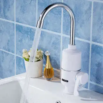 

220V 3000w Instant Electric Water Heater Tap Rotatable Hot Water Faucet Heater Cold Heating Faucet Tankless Rapid Heater