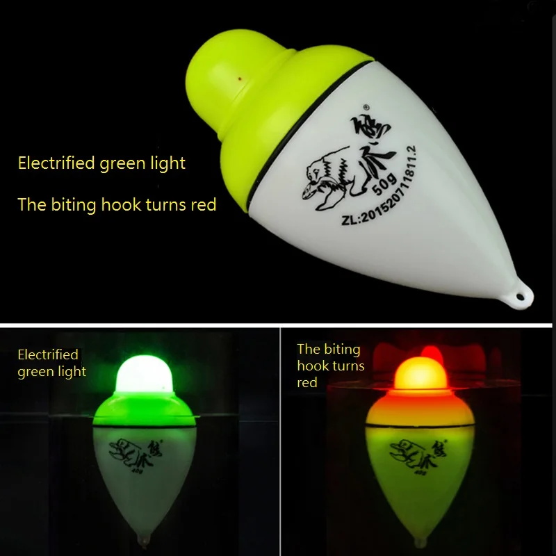 

Fishing Float LED Electronic Saltwater Sea Rock Plastic Fishing Floats Luminous Fish Buoys Tackle Accessories Big Belly Drift