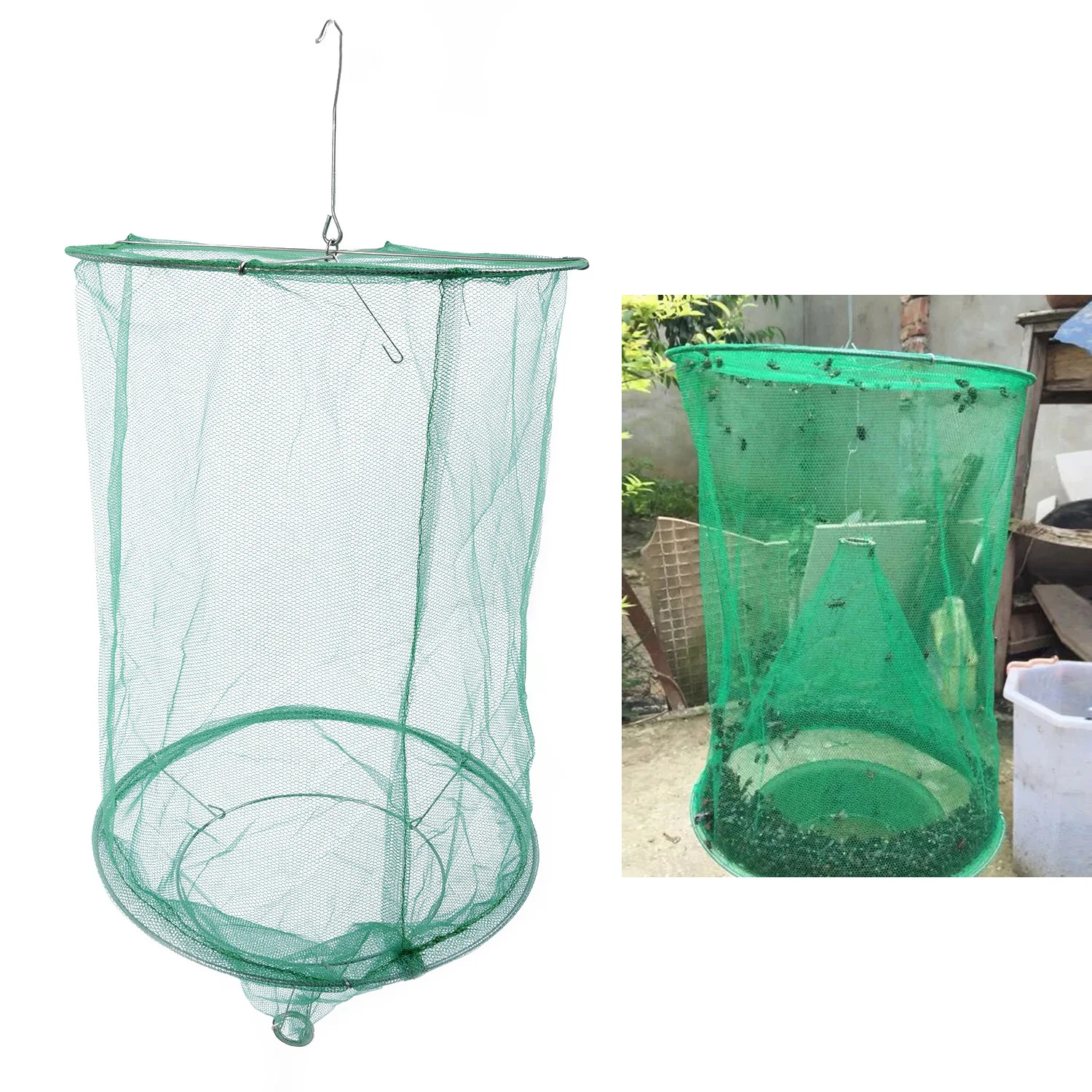 Fly Killer Cage Net Trap Insert Bug Pest Hanging Catcher Outdoor Garden Killer