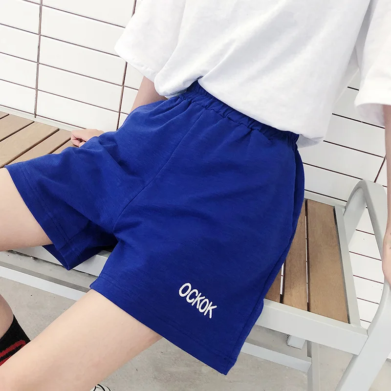 

Ins Super Fire Sports Shorts Female Spring Summer Loose New Wide-leg Shorts Bf Hip-hop Female Student Casual Shorts Summer 50cs