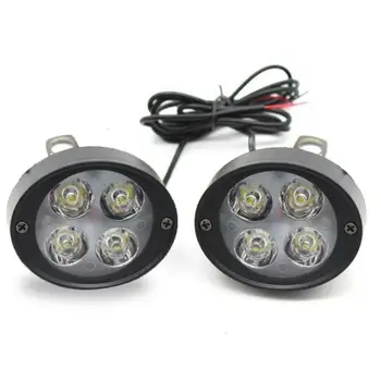 

2pcs LED 12V Headlight Spot Fog Lights Motocross Head Lamps Universal Waterproof Motorcycles Light Assembly