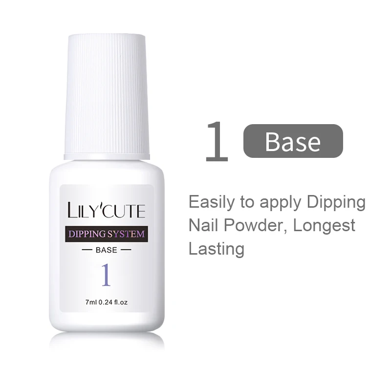 base LILYCUTE 5 г/кор. Блестящий лак для ногтей цветной жемчужный блеск погружающий порошок для ногтей французская система для нанесения ногтей натуральный сухой порошок для ногтей - Цвет: base