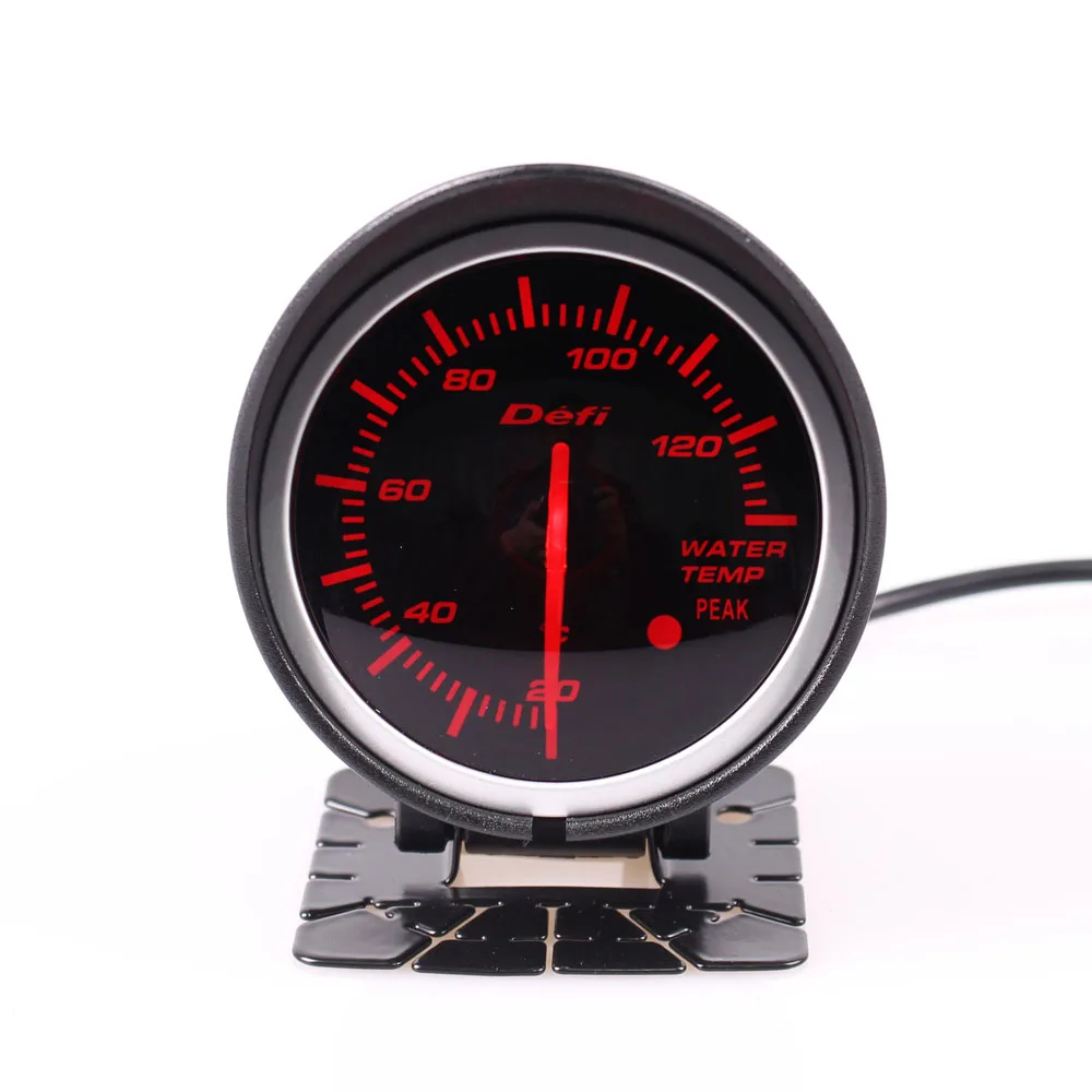 

Defi BF Universal 60MM Water Temp Gauge Meter Red & White backlight Adjustable 20~130 Degrees With Sensor