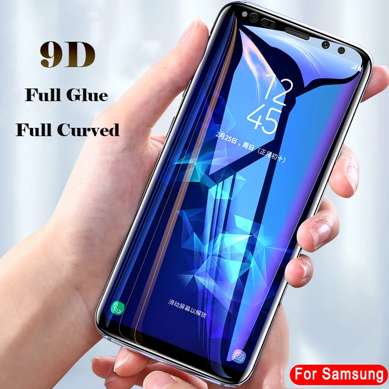 9D полный клей изогнутое взрывозащищенное Закаленное стекло для samsung Galaxy Note 8 9 10