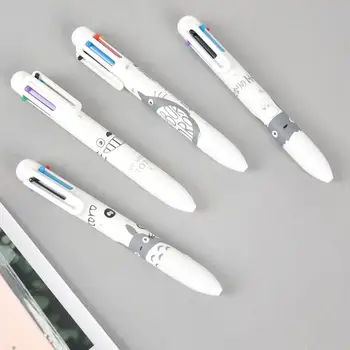 

6 Colors White Totoro Ballpoint Pen School Office Supply Gift Stationery Papelaria Escolar