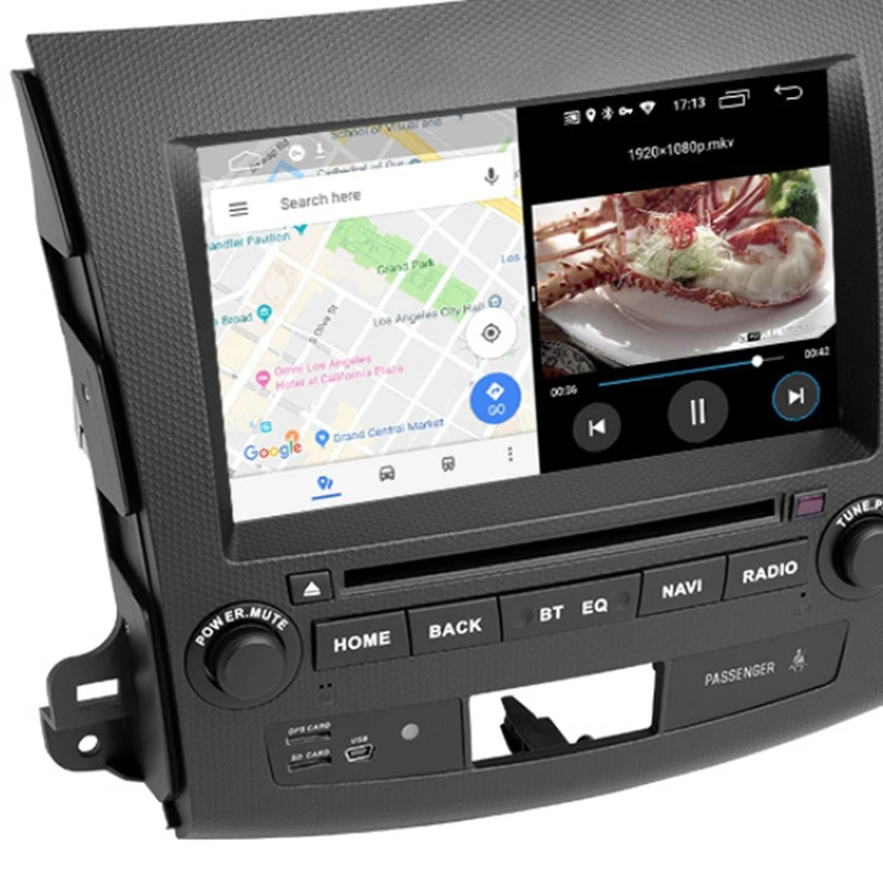 Гироборд с колесами 8 дюймов Android 9,0 для Mitsubishi Outlander(2006-) Специальный автомобильный dvd-навигатор плеер gps