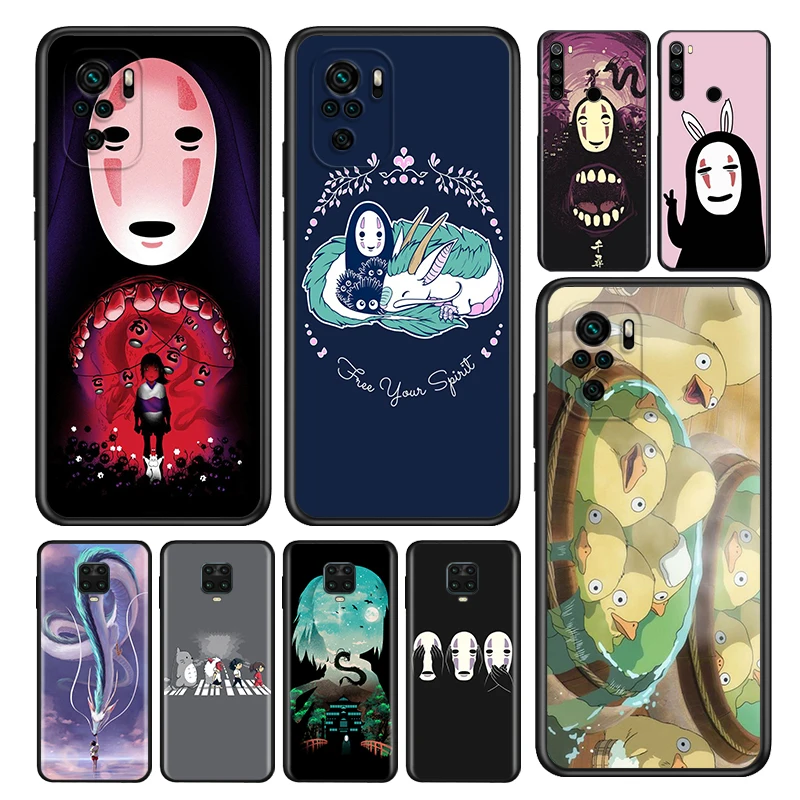 Silicone Cover Spirited Away Anime For Xiaomi Redmi Note 10 10S 9 9S Pro Max 9T 8T 8 7 6 5 5A 4X 4 Phone Case | Мобильные телефоны