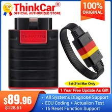 Thinkdiag completo sistema obd2 scanner easydiag ferramenta de diagnóstico do carro com 15 função restauração fácil diag com cabo obd2 pk ap200