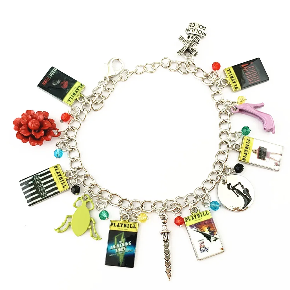 

FANTASY UNIVERSE 20pc Broadway Charm Bracelet HRHRAA088