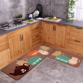 

Rug 2 Piece Non-Slip Kitchen Mat Rubber Backing Doormat Runner Rug Set, Specification (19X59Inch+19X31Inch)