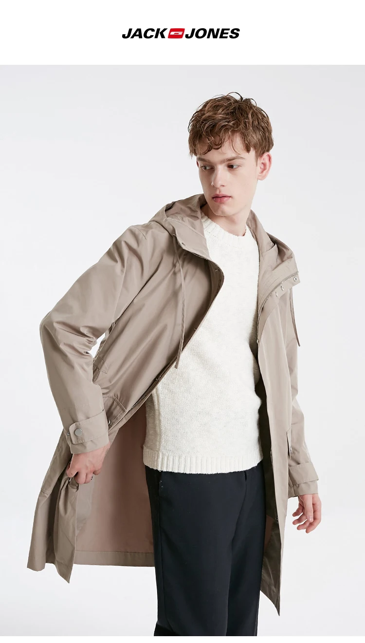 JackJones мужское зимнее пальто средней длины с капюшоном с двусторонней подкладкой мужская одежда | 219109502
