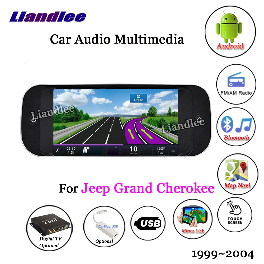Автомобильная Мультимедийная система Android для Jeep Grand Cherokee 1999 2004 радио стерео Carplay