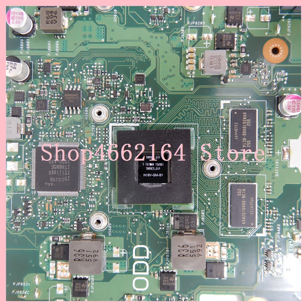  X751SJ motherboard 4GB RAM N3150 CPU With GT920M mainboard For ASUS X751S X751SJ X751SV Laptop moth