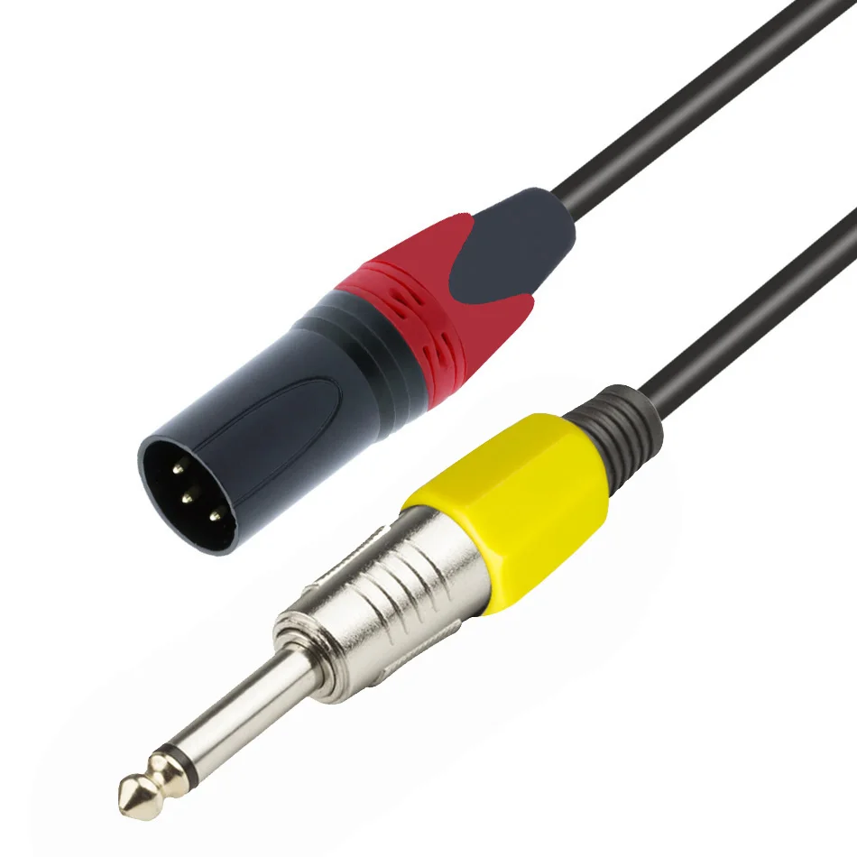 Новинка; Лидер продаж 1/2/3/4/5m микрофонный провод шнур XLR для женщин Jack 6,35/6,5 мм штекер аудио провод микрофонный кабель