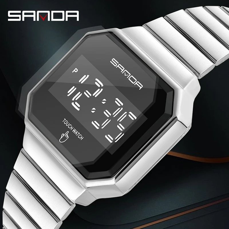 SANDA 2020 классические спортивные часы люксовый бренд дизайн LED Мужские Женские ударные наручные водонепроницаемые часы для мужчин и женщин|Цифровые часы| | АлиЭкспресс