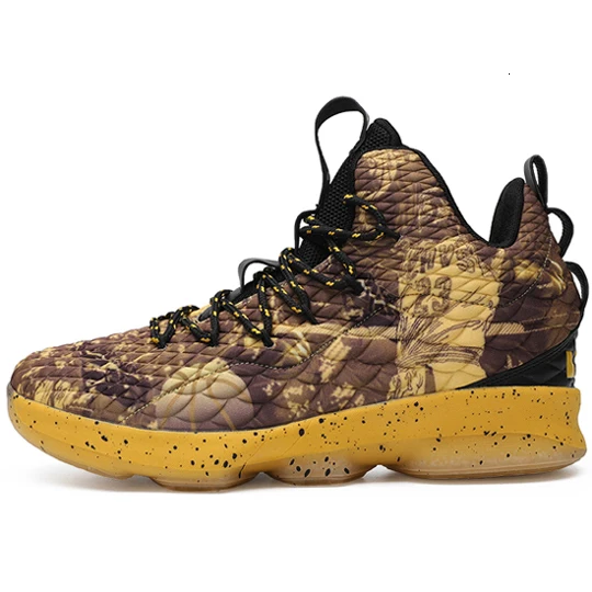 Hot Sale Basketball Shoes Lebron James High Top Gym Training Boots Ankle Boots Outdoor Men Sneakers Athletic Sport Shoes - Цвет: Go