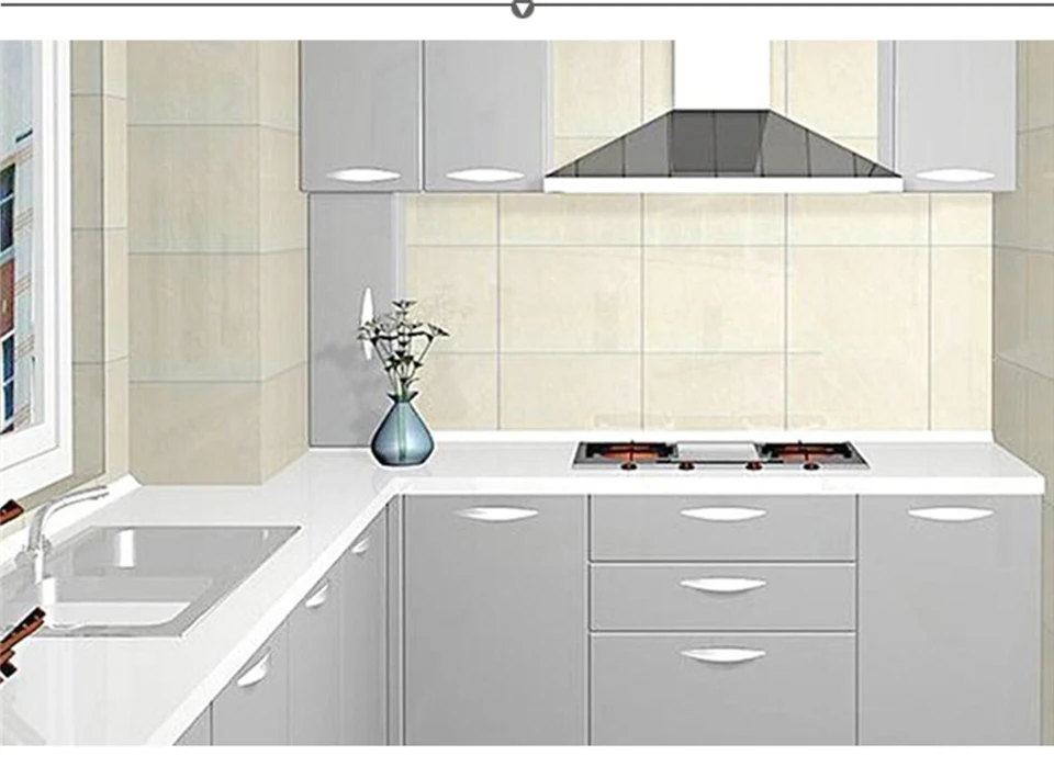 DIY Глянцевая декоративная пленка из ПВХ самоклеющаяся настенная бумага для ремонта мебели наклейки водонепроницаемые кухонные шкафы обои