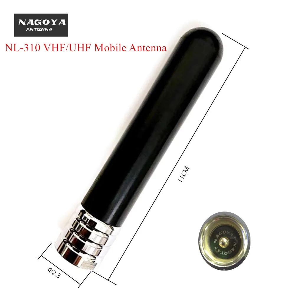 100% Original Nagoya NL-310 136-174MHz 400-480MHz Dual Band Antenna for Mobile Two Way Radio/Car Radio 3.0dBi 100 Watts NL-310