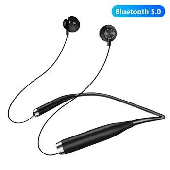 

Foldable Wireless Bluetooth Earphone Handsfree Neckband Magnetic Headset Stereo Sport Music Headphone With Mic For Smart Phone