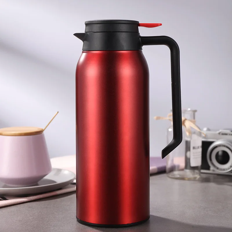 CaterX Steel Vacuum Jug Flask for Milk Tea Coffee Hot and Cold Drinks 1.5 Litre 