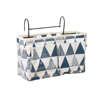 

Hanging storage bag Bedside Storage Organizer Dormitory Phone Book Magazine waterproof Storage Bag Holder with Hook Bed Pocket