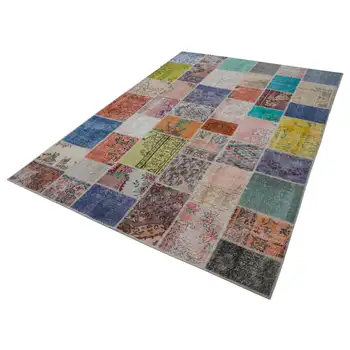 

206x297 Cm Multicolor Handmade Patchwork Rug-7x10 Ft