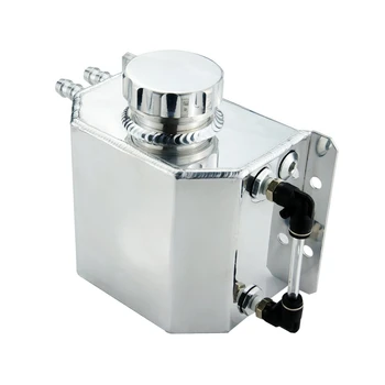 

Universal 1L Aluminum Auto Radiator Coolant Expansion Alloy Tank With Drain Plug 1000Ml