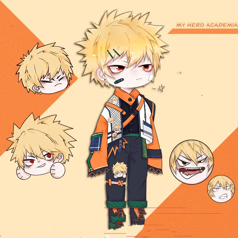 Новый костюм для косплея My Hero academic Little Bakugou Katsuki Todoroki Shoto Midoriya Izuku ACGN Defore|Костюмы