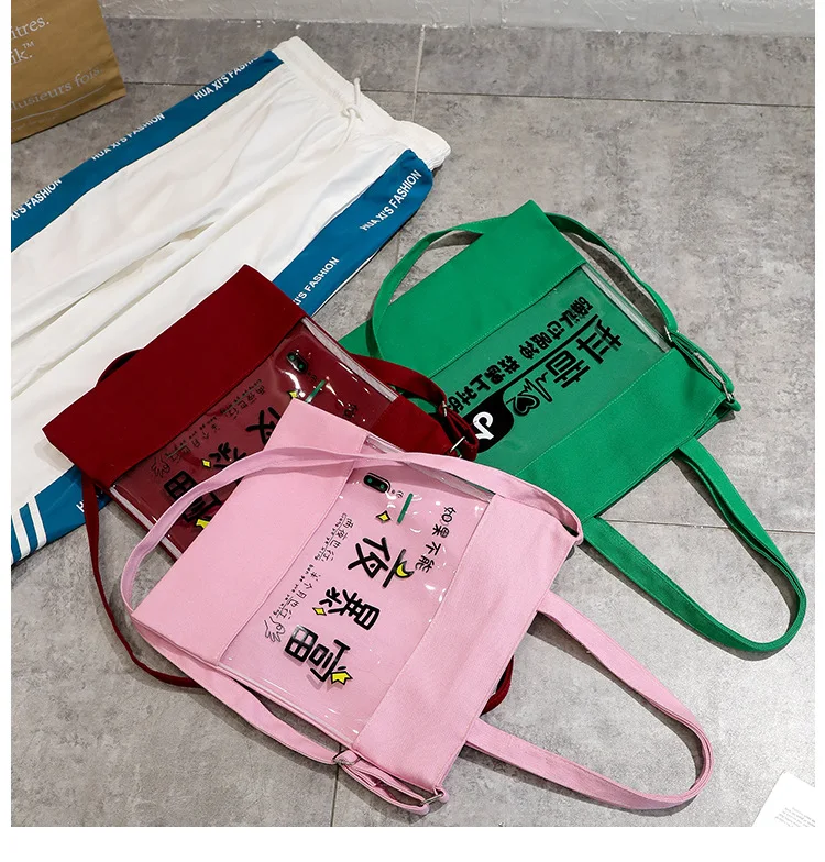 Night Sudden Wealth One Shoulder Canvas Bag New Style Women's Shoulder Canvas Bag Shoulder Bag/ Hand Bag Students bu xi dai