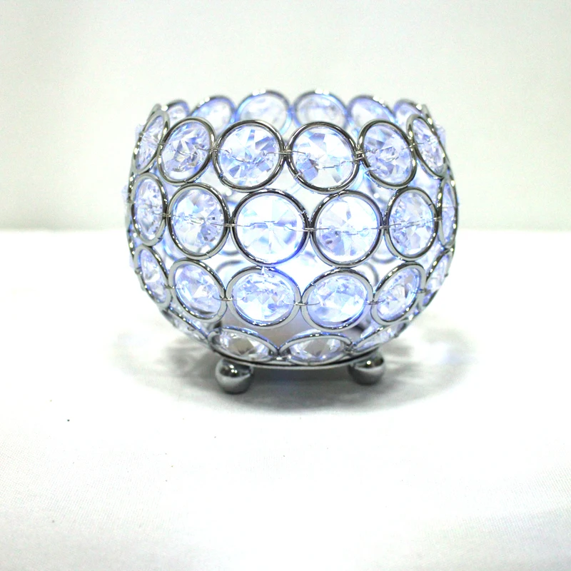 

Free shipping Silver Crystal Candlestick European wedding wedding gift KTV bar decoration Ball 24pcs a lot