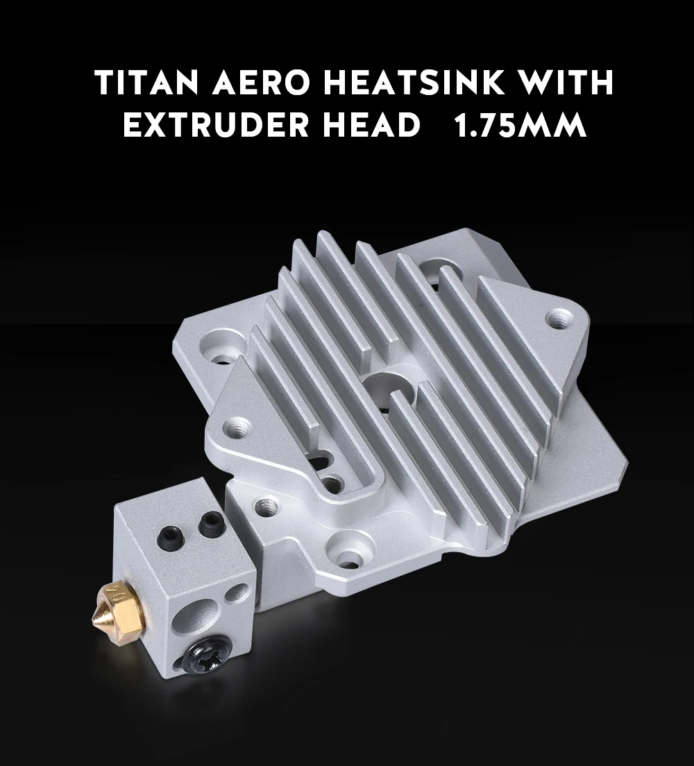 Titan Aero Heatsink V6 Hotend экструдер 1,75 мм модернизированные детали для Titan экструдер V6 Hotend fit 1,75 PLA для Prusa i3 3d принтер