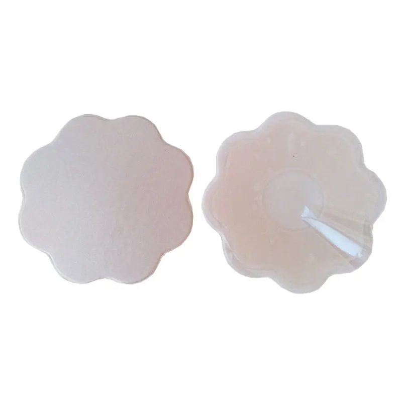 1 Pair Bikini Bra Pad Reusable Self Adhesive Silicone Breast Pad Pasties Petal Chest Stickers Nipple Cover Invisible Intimates
