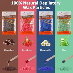 100g/pack Wax Beans Depilatory Remove Hair No Strip Hot Film Wax Pellet Bikini Face Legs Arm Hair Removal Bean Unisex Remover