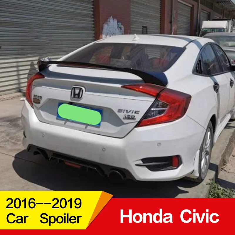 Используется для Honda civic спойлер год ABS Материал заднее крыло автомобиля с цветным GT стиль аксессуары автомобиля refitt