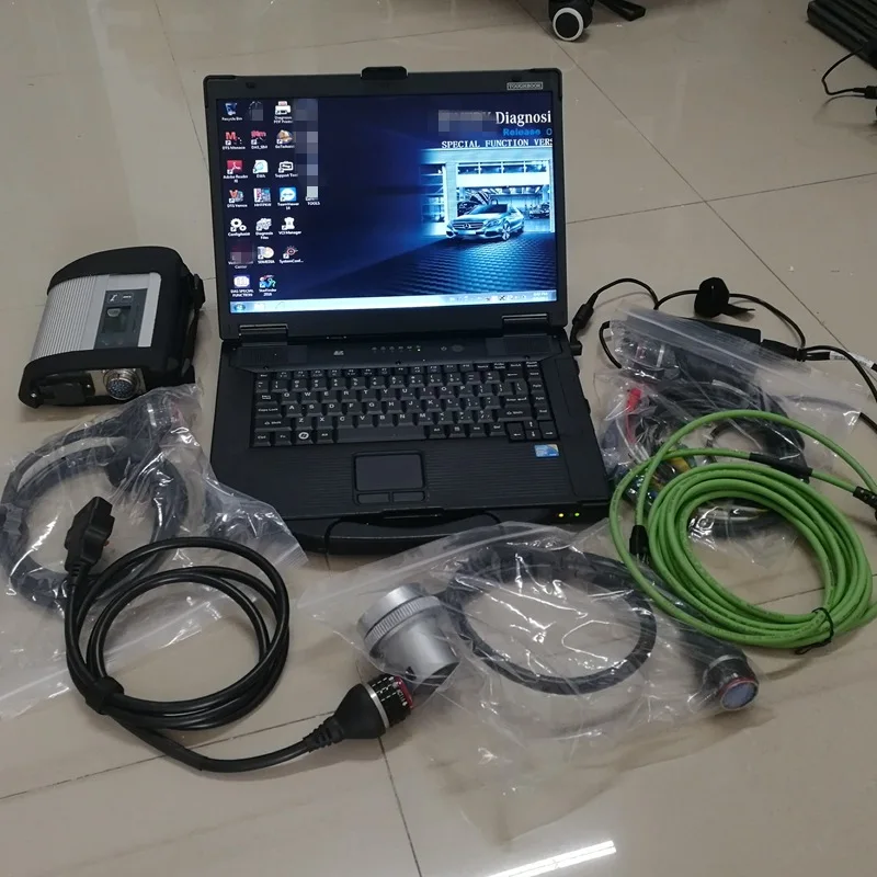 Лучший Mb Star SD Wifi подключение C4 P-ansonic ноутбук CF52 CF-52 4G программное обеспечение DTS Vediamo HHT диагностический интерфейс для автомобиля и грузовика