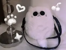  Anime Jujutsu Kaisen Itadori Yuji Gojo Satoru Cosplay Shoulder Bag Storage Bag Messenger Bag Cat Purse Plush Decor Cartoon Cute 