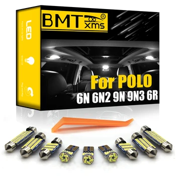 

BMTxms For Volkswagen VW POLO 6N 6N2 9N 9N3 6R 6C 1995-2017 Vehicle LED Interior Map Dome Trunk Light Kit Canbus Car Lighting
