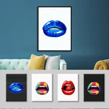 Paintings Print on Canvas Abstract Sexy Blue Red Colorful Pictures Lips Wall Art Posters Home Decor Paintings Print on Canvas Abstract Sexy Blue Red Colorful Pictures Lips Wall Art Posters Home Decor