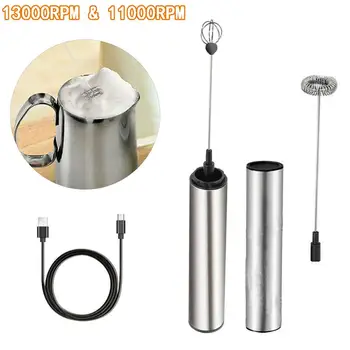 

Hot Kitchen Handheld USB Electric Drink Milk Coffee Frother Foam Maker Whisk Mixer