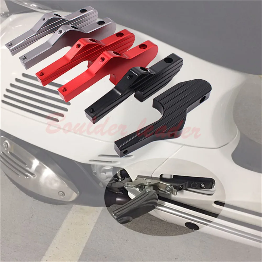

Passenger Foot Peg Extensions Extended Footpegs for Vespa GT GTS GTV 60 125 150 200 250 300 300ie
