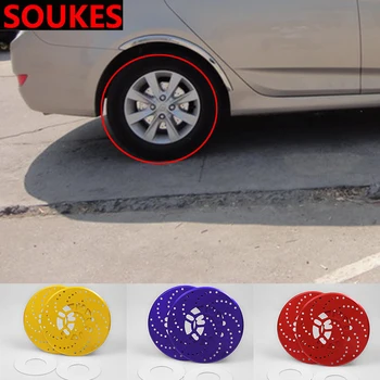

2pcs Car Emblem Tire Wheel Hub Brake Cover For Seat Leon Lbiza Skoda Octavia a5 A7 2 Rapid Kodiaq Hyundai Accent Solaris