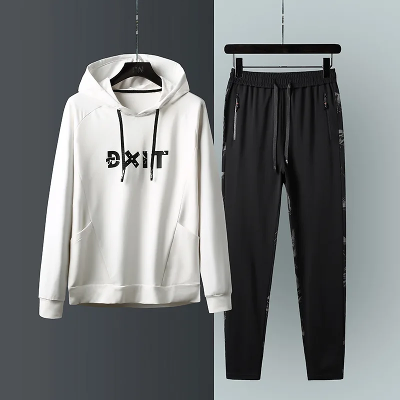 

Hoodie Suit MEN'S Hoodie Autumn Clothing New Style Korean-style INS Popular Brand Teenager Leisure T-shirt Sports Two-Piece Set