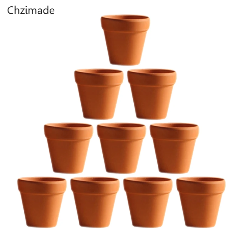 Chzimade 5 шт. маленькие Мини глиняные горшки глина керамический гончарный, для растений кактус цветочные горшки суккулентные кассеты для рассады