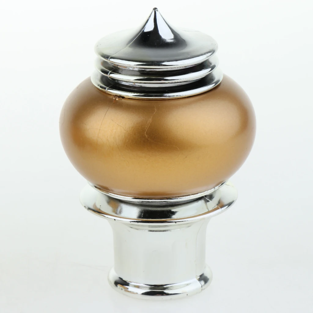 4Pcs Pack Curtain Pole Ends Decorative Curtain Rod Finals Window Drapery Curtain Rod End Caps Dia. 28mm