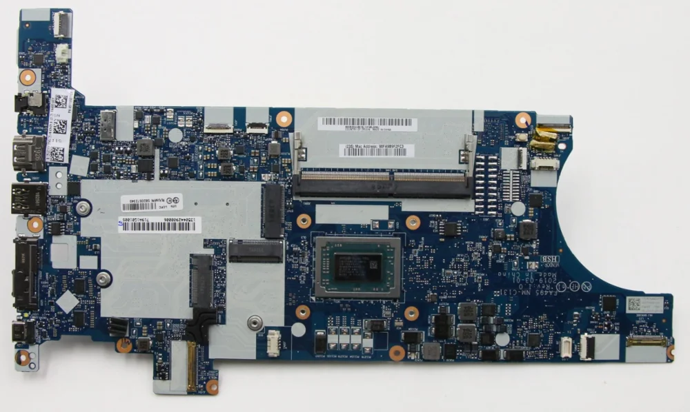 

SHELI For Lenovo ThinkPad T495 Notebook Motherboard FA495 NM-C131 CPU Rz7PRO 3700U RAM 8GB Tested 100% Working FRU 02DM040